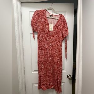 Target Universal Thread Red Floral Midi Dress